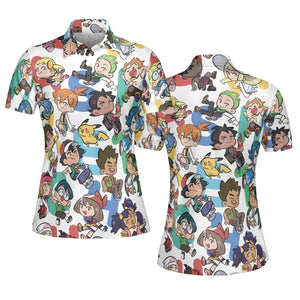 Pokemon Trainer AOP Men/Women Polo Shirt