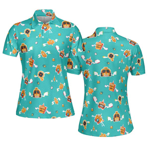 Pixel Rotom Electric Pokemon AOP Men/Women Polo Shirt