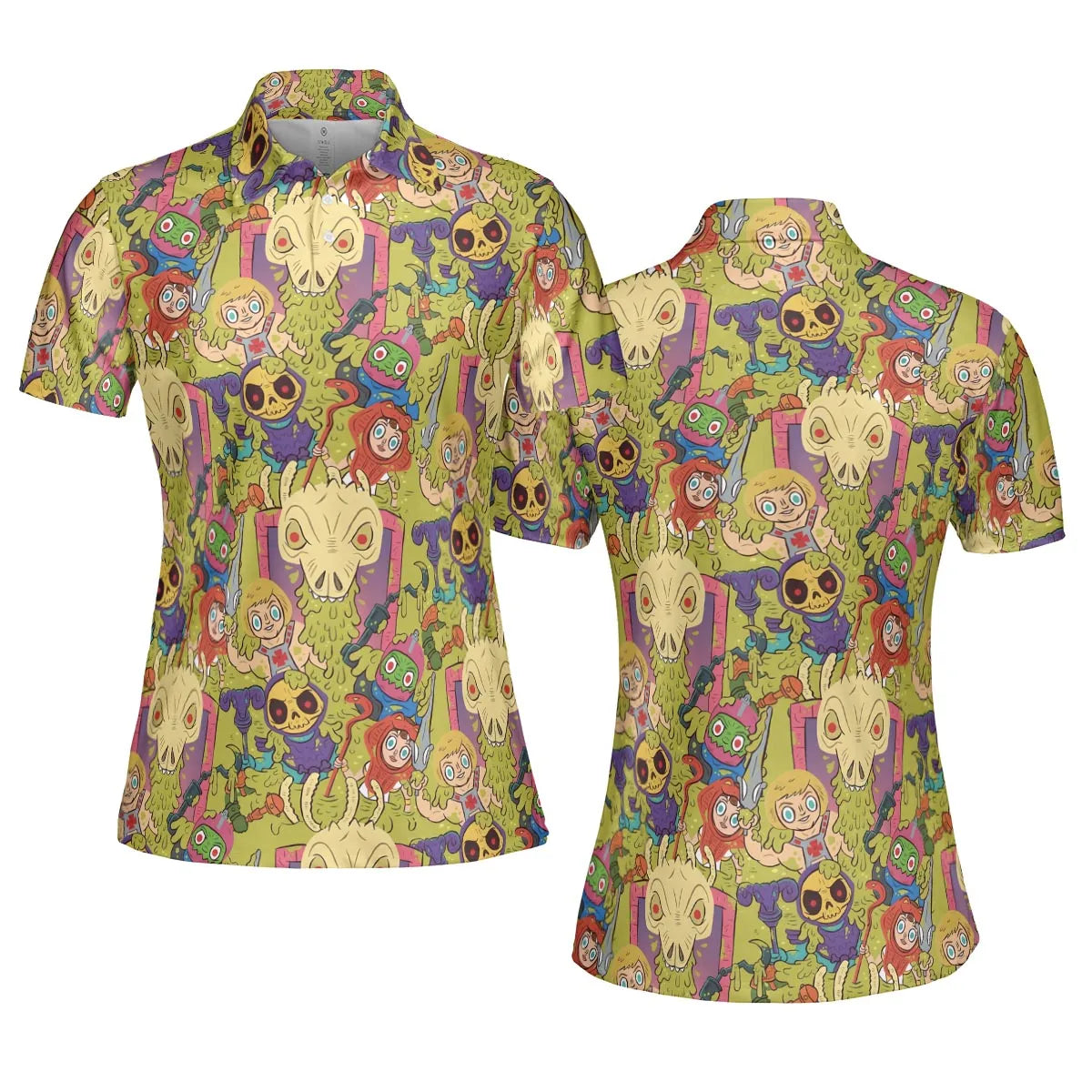 Victims of the Slime Pit He-Man and the Masters of the Universe AOP Men/Women Polo Shirt