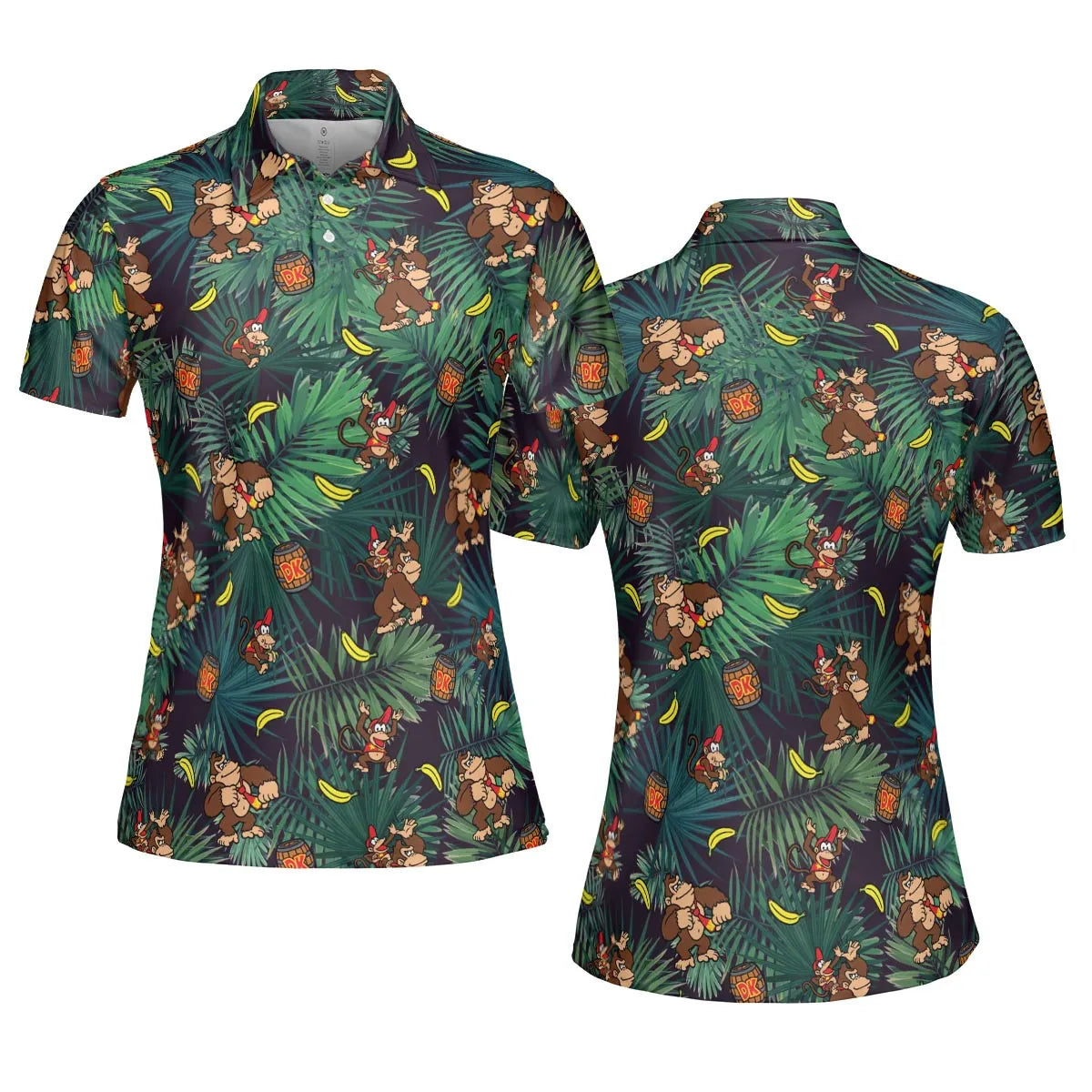 Donkey Kong Nintendo Video Games AOP Men/Women Polo Shirt