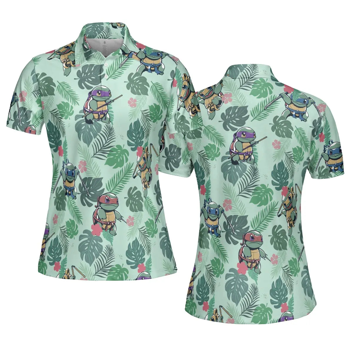 Teenage Mutant Ninja Squirtle AOP Men/Women Polo Shirt