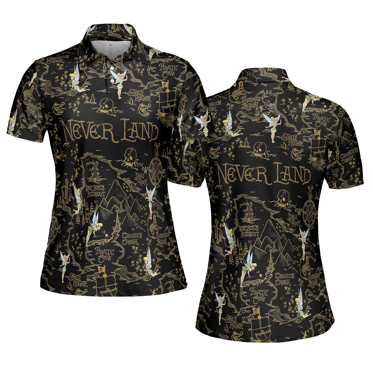 Finding Neverland Tinker Bell AOP Men/Women Polo Shirt