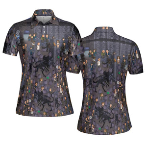 Out of Space Alien AOP Men/Women Polo Shirt