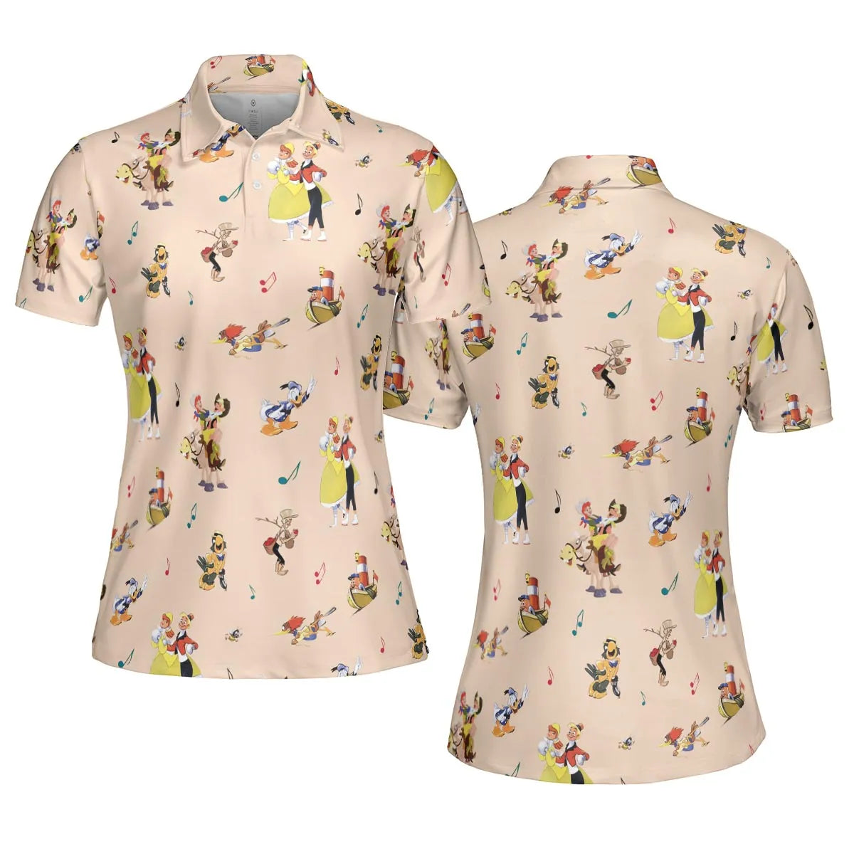 Disney Classics Melody Time AOP Men/Women Polo Shirt