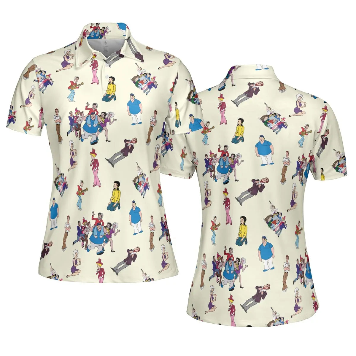 The New Adventures of Gilligan Pattern AOP Men/Women Polo Shirt