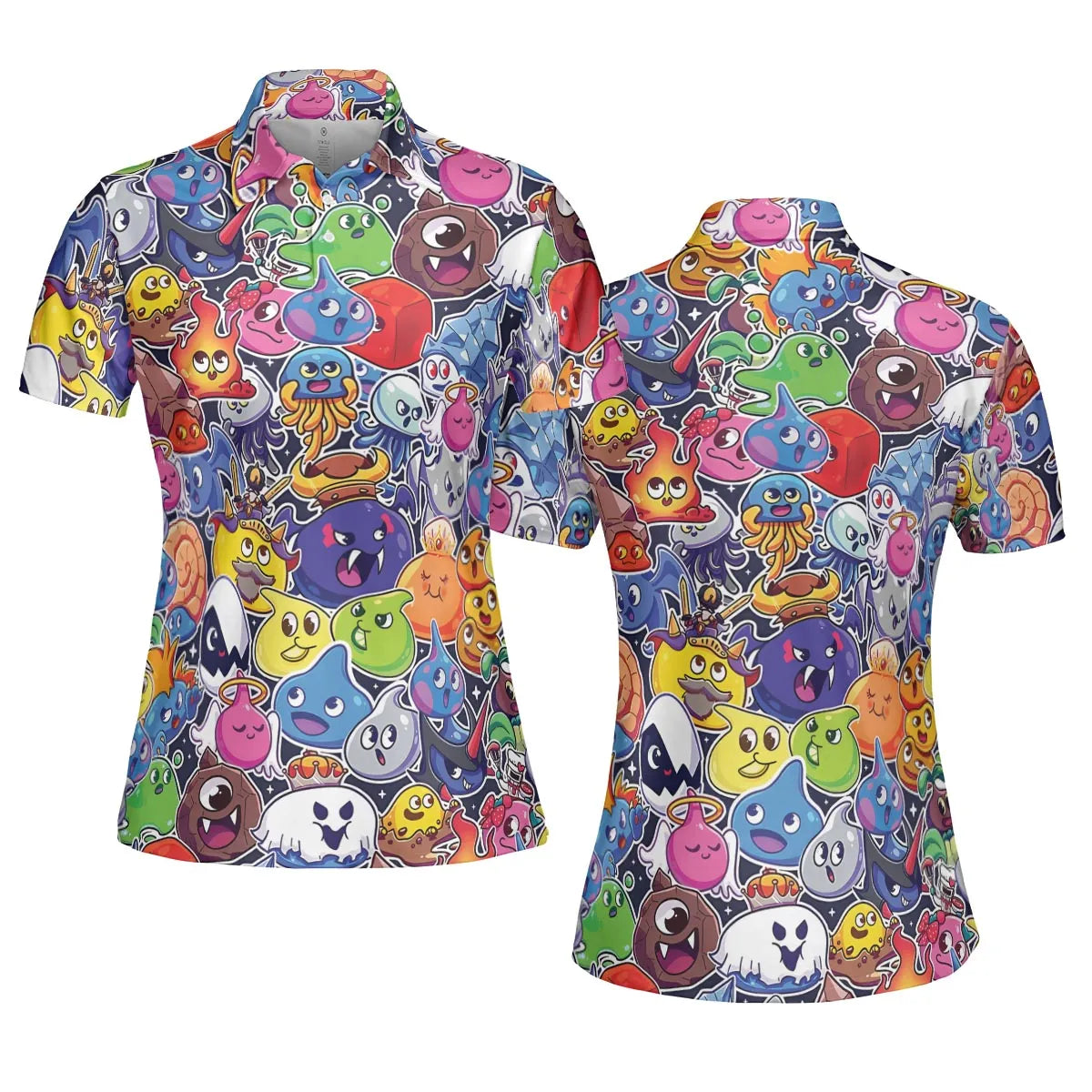 Slimes Dragon Quest AOP Men/Women Polo Shirt