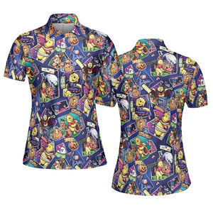 Pooh Bear Halloween AOP Men/Women Polo Shirt