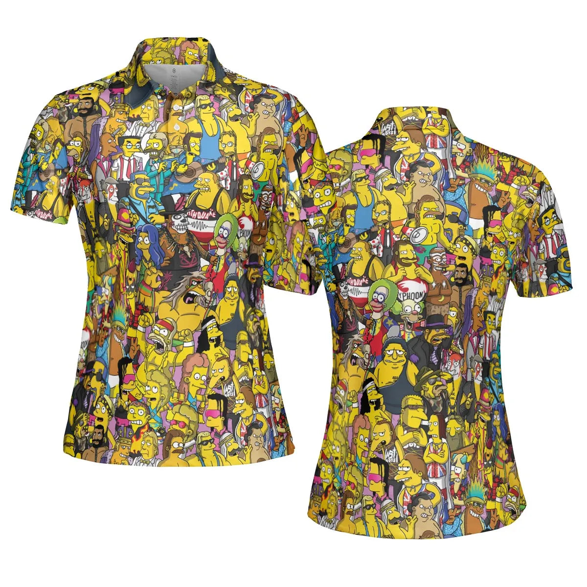 WWF Simpsons AOP Men/Women Polo Shirt
