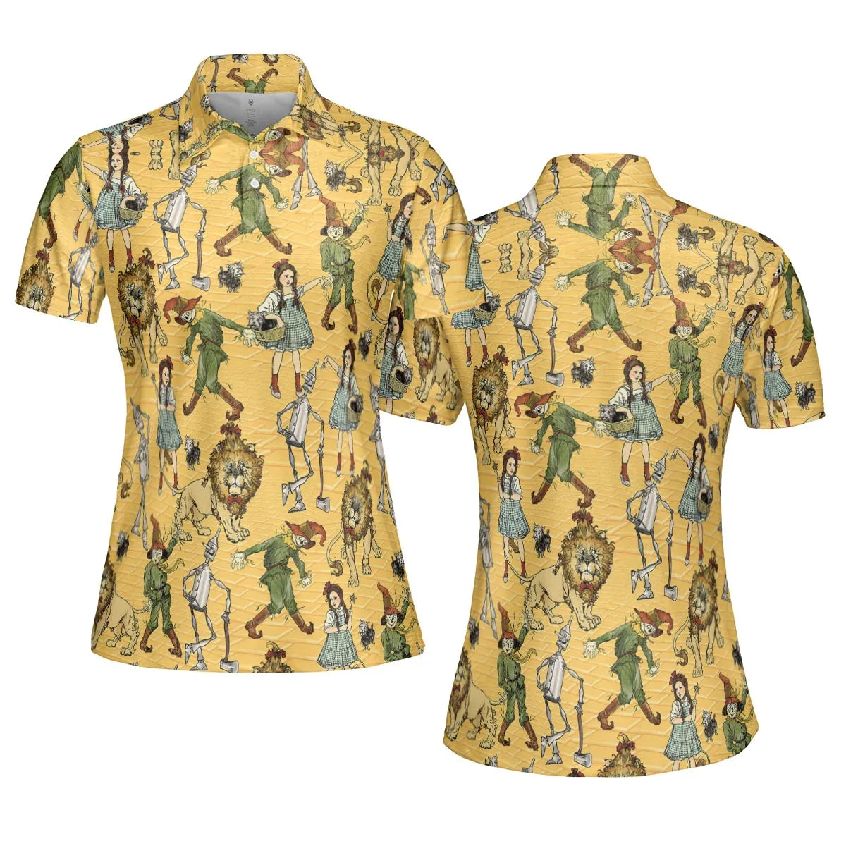 Magic Of Oz Characters Pattern AOP Men/Women Polo Shirt