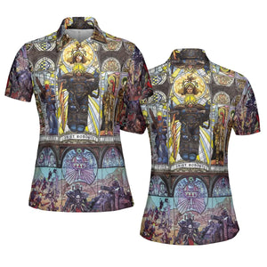 WH40K Library AOP Men/Women Polo Shirt