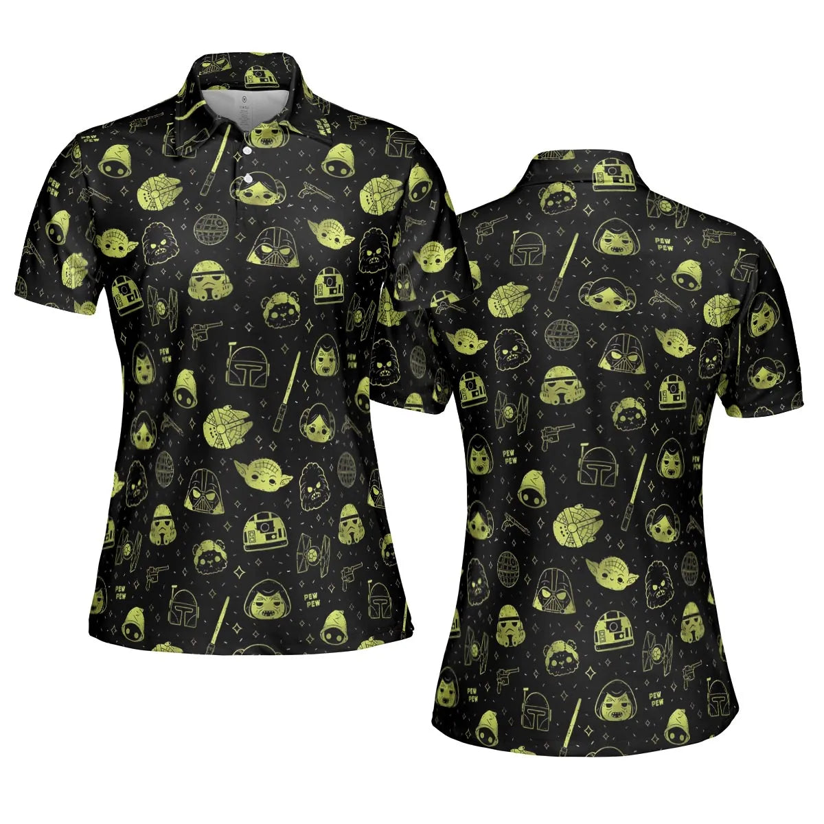PewPew Star Wars AOP Men/Women Polo Shirt