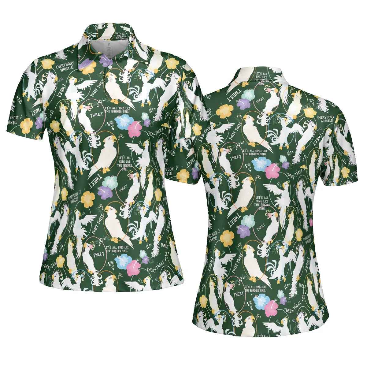 Tiki Room Showgirls AOP Men/Women Polo Shirt
