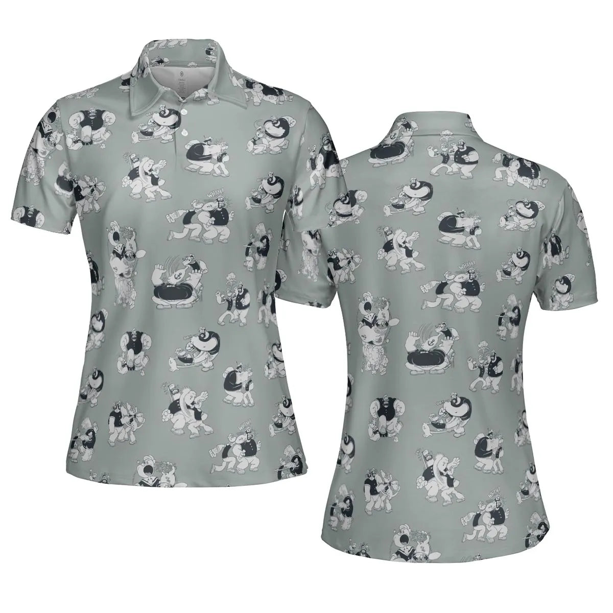 60s Sailors Battle Pattern AOP Men/Women Polo Shirt