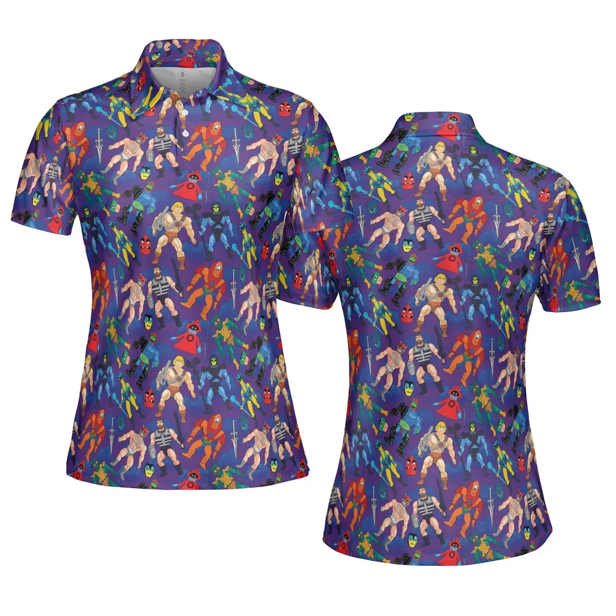 MOTU Figures AOP Men/Women Polo Shirt