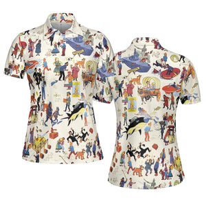 Tintin Adventure Kuifje AOP Men/Women Polo Shirt
