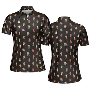 Final Fantasy Characters Pattern AOP Men/Women Polo Shirt