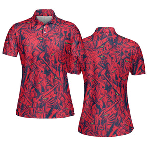 Gundam Camo Magenta Gundam AOP Men/Women Polo Shirt