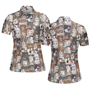 Funny Cat Internet Meme AOP Men/Women Polo Shirt