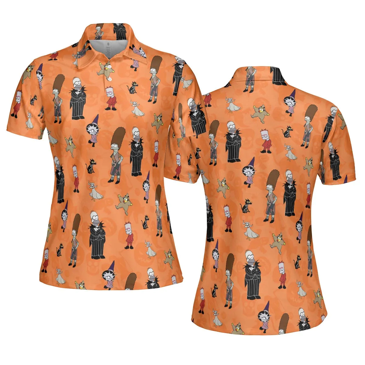 The Simpsons Halloween AOP Men/Women Polo Shirt