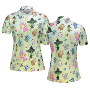 Glinda and Elphaba Meet and Greet AOP Men/Women Polo Shirt