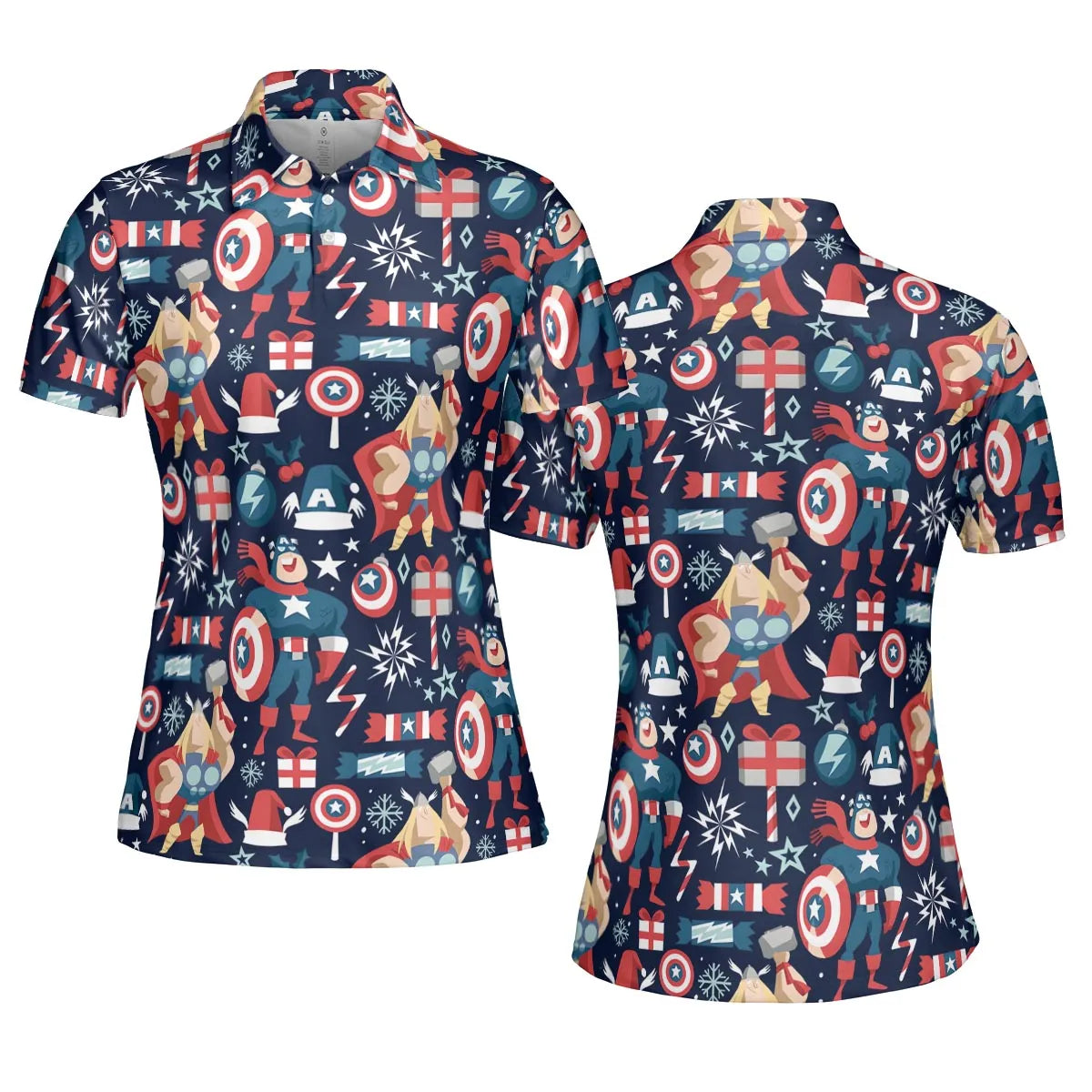 Marvelous Christmas AOP Men/Women Polo Shirt