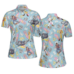 Marty McFly Dr. Emmett Brown Back To The Future AOP Men/Women Polo Shirt