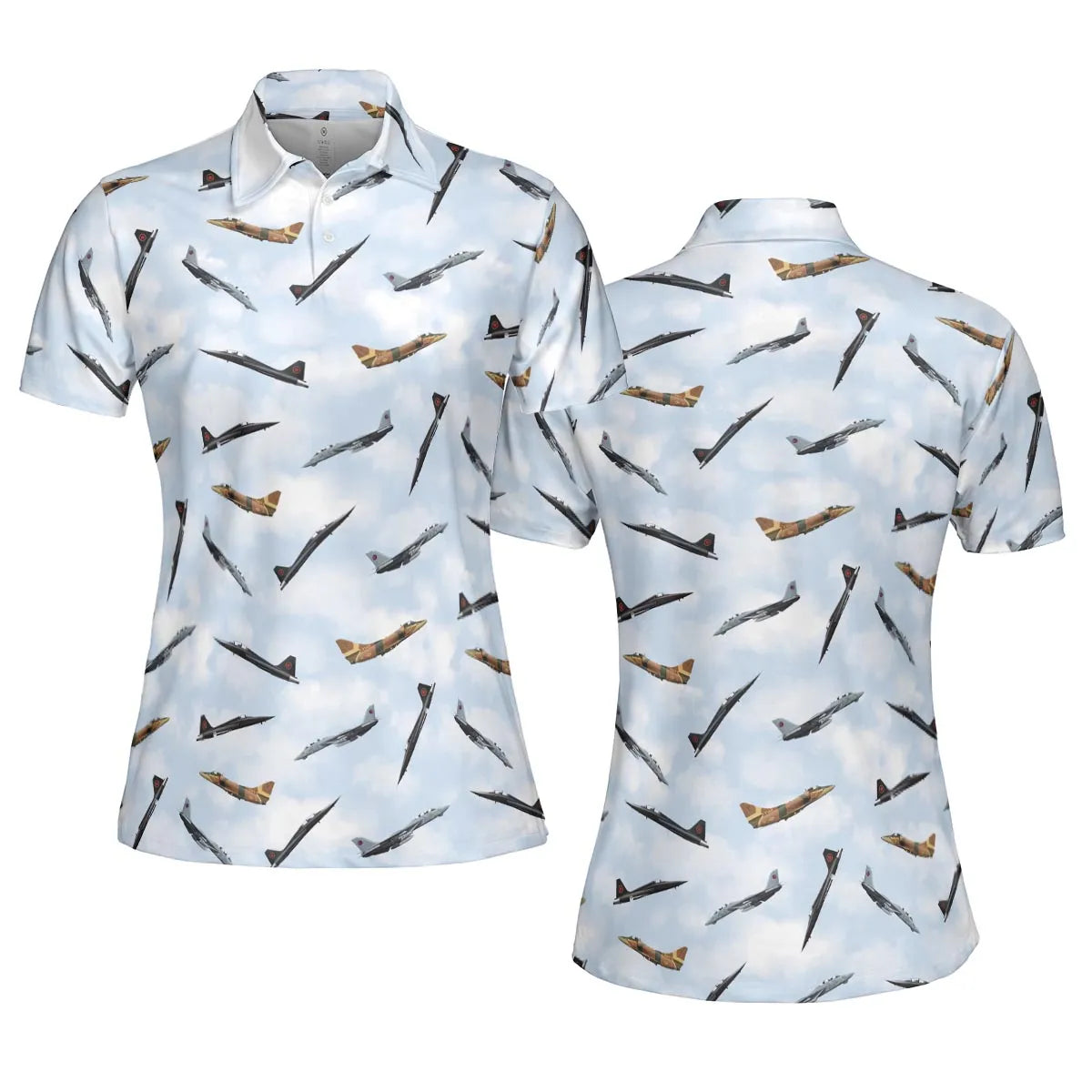 Top Gun Aircraft AOP Men/Women Polo Shirt