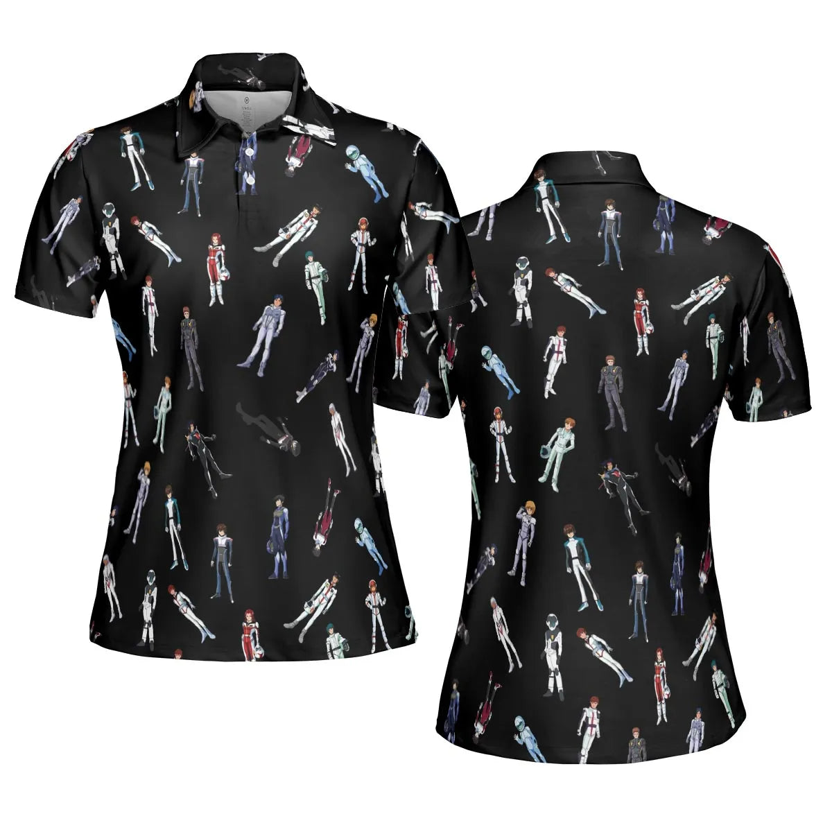 Gundam Pilot Suits Gundam Mobile AOP Men/Women Polo Shirt