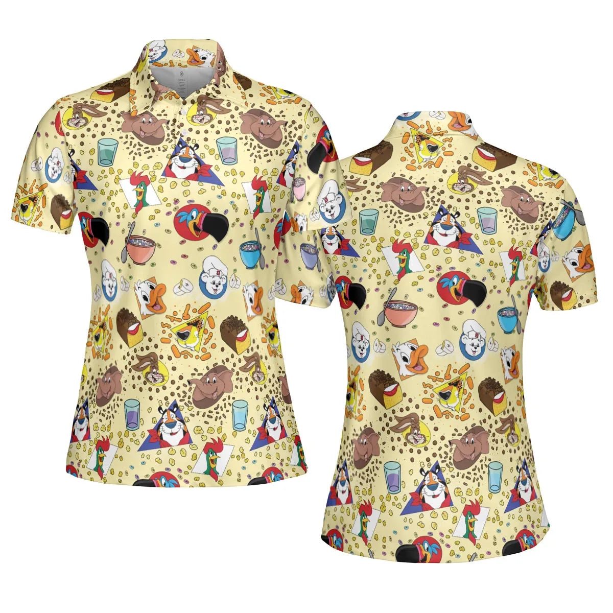Bimbo Cheetos Cereal Mascot AOP Men/Women Polo Shirt
