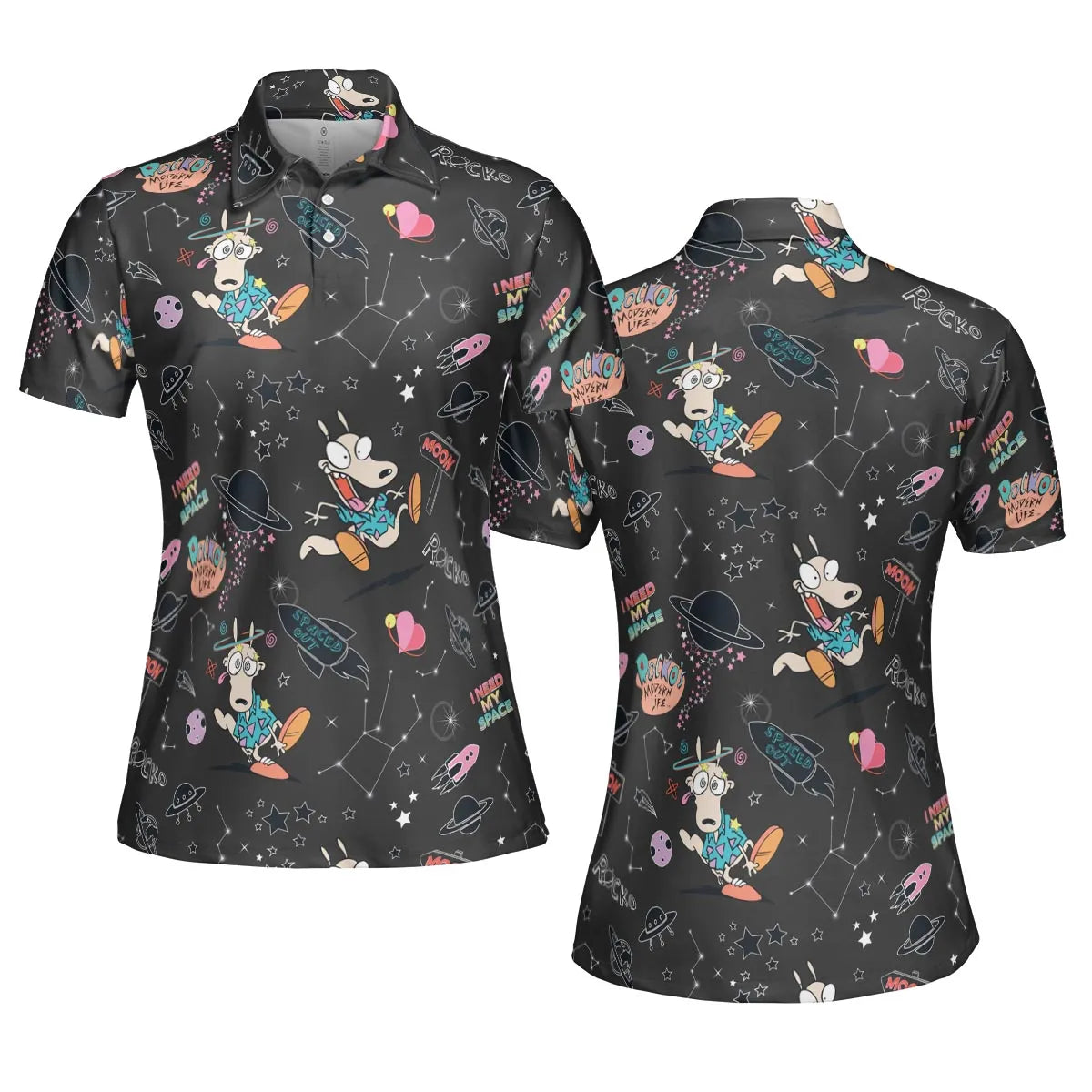 Rocko Space Out Rocko's Modern Life AOP Men/Women Polo Shirt