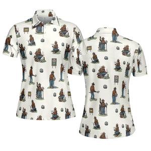 Smokey The Bear AOP Men/Women Polo Shirt