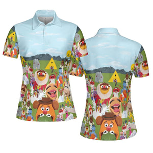 MupSommar Midsommar and The Muppet Show AOP Men/Women Polo Shirt