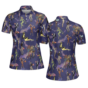 Horror Pin Up Girls AOP Men/Women Polo Shirt