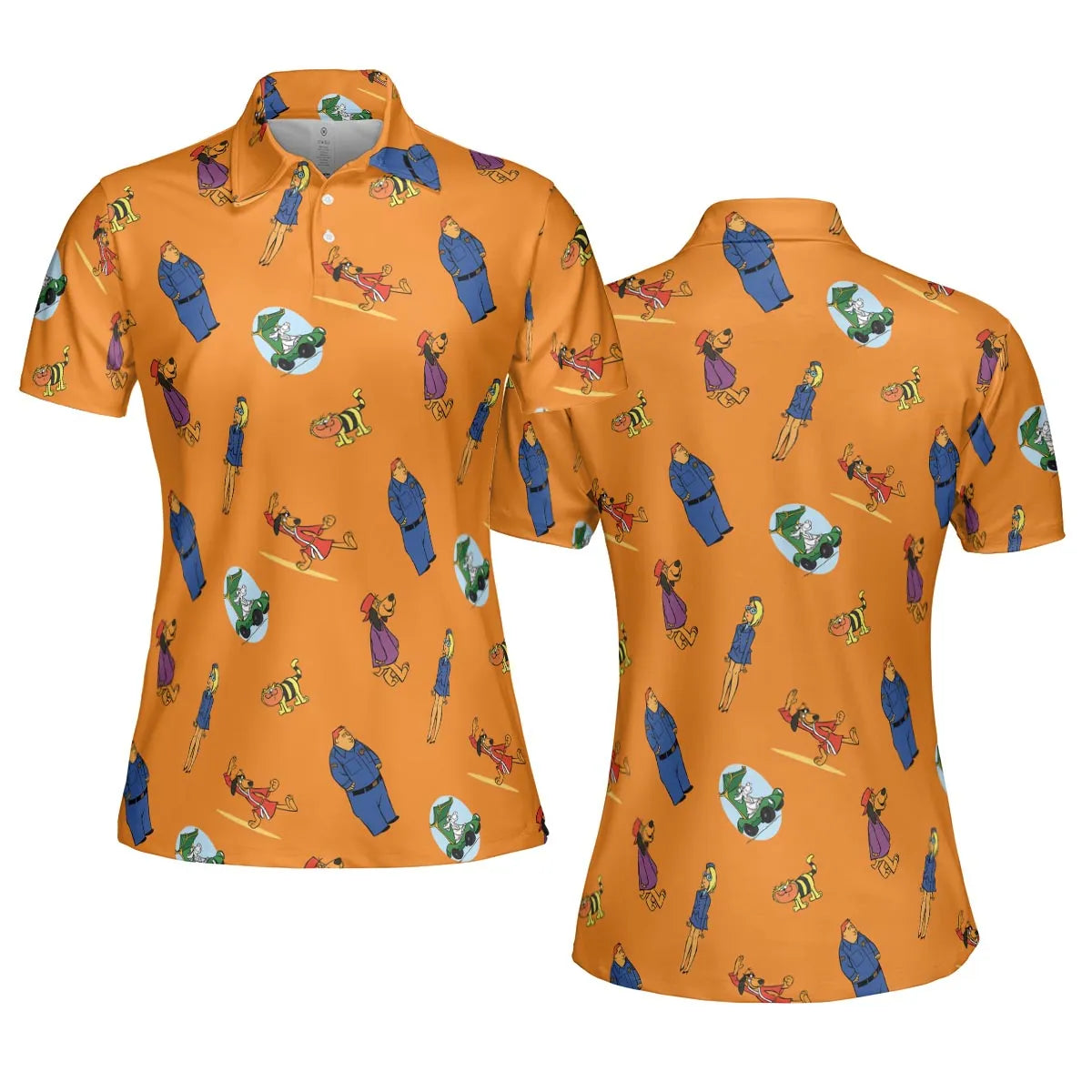 Kung-Fu Friends Hong Kong Phooey AOP Men/Women Polo Shirt