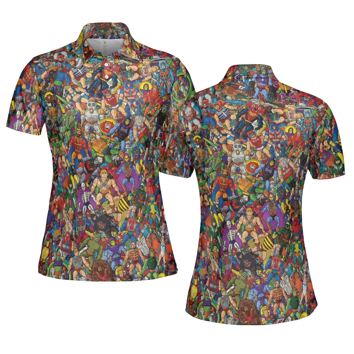 MOTU's Characters Figure Pattern He-man and The Masters of The Universe AOP Men/Women Polo Shirt