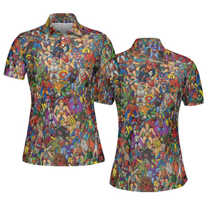 MOTU's Characters Figure Pattern He-man and The Masters of The Universe AOP Men/Women Polo Shirt