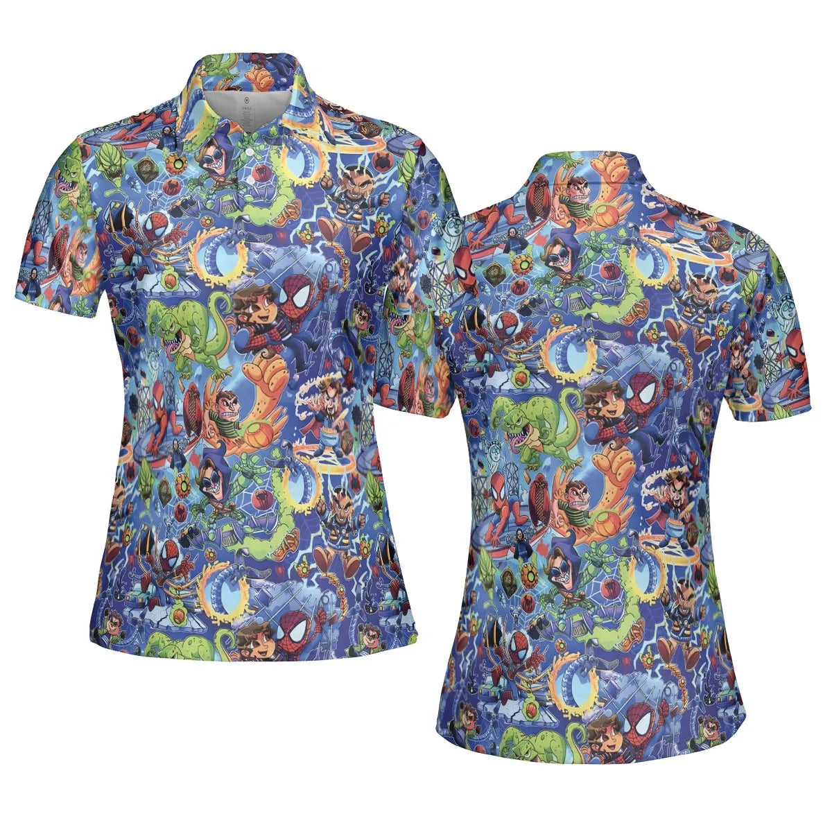 Web Slinger Spider Man AOP Men/Women Polo Shirt