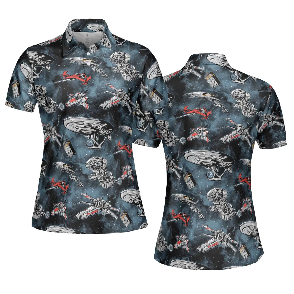 Ultimate Space Fleet AOP Men/Women Polo Shirt