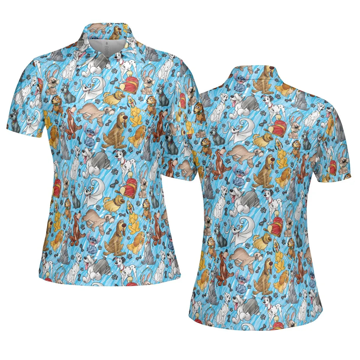 Animation Dogs AOP Men/Women Polo Shirt