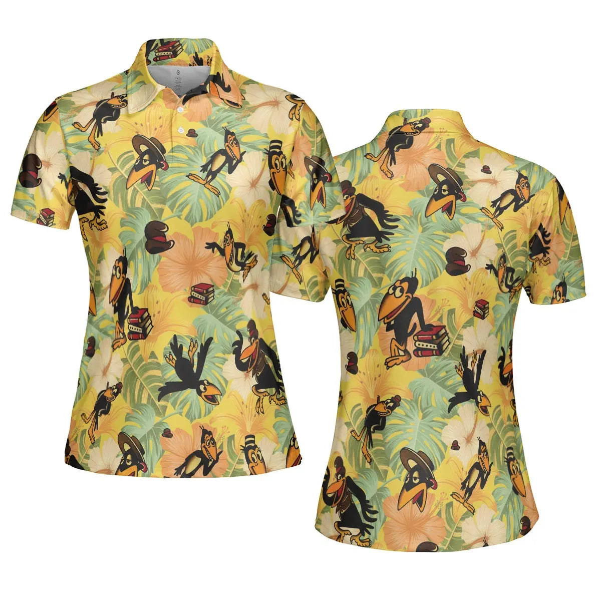 Bird Of A Feather Heckle And Jeckle AOP Men/Women Polo Shirt