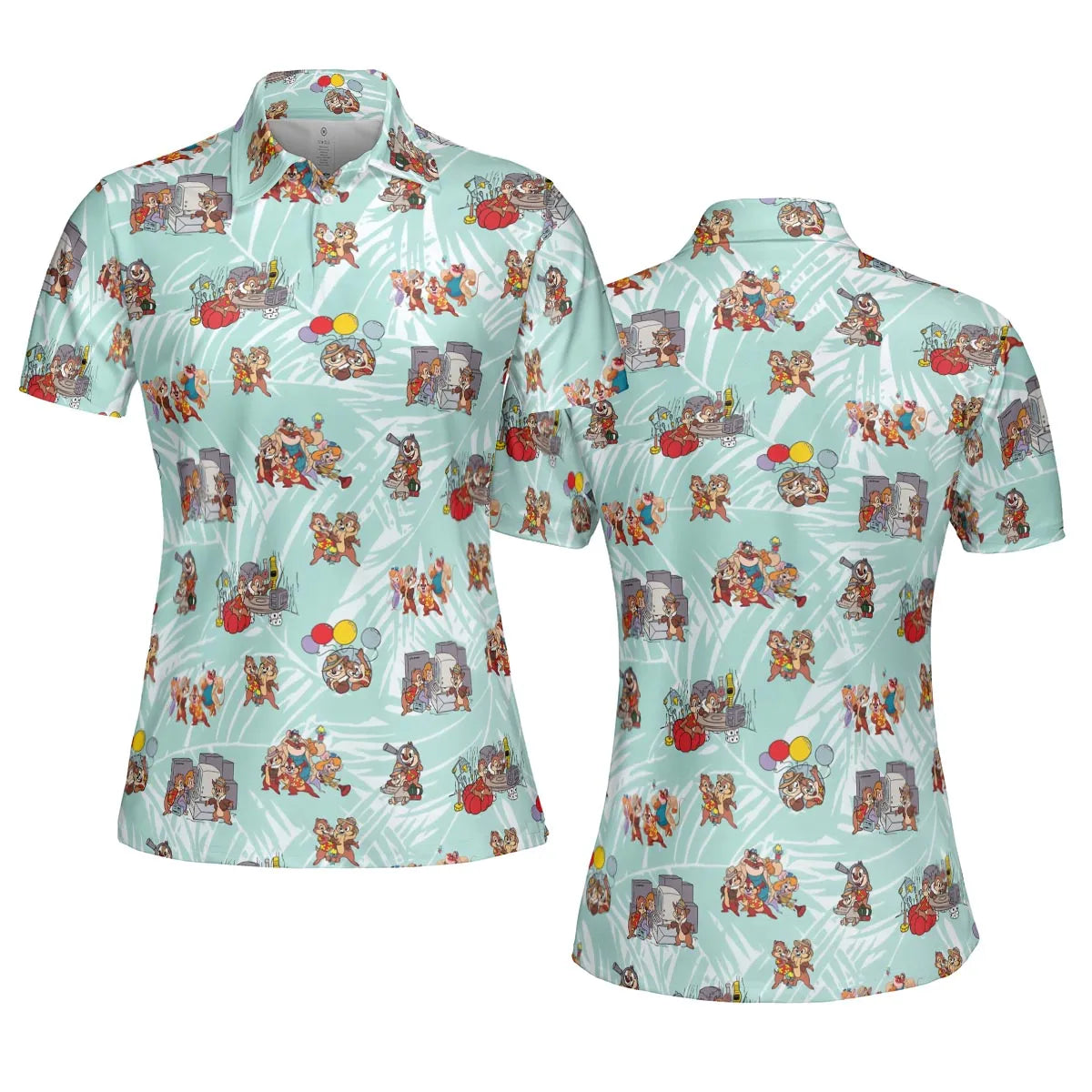 Rescue Team Chip 'n Dale Rescue Rangers AOP Men/Women Polo Shirt