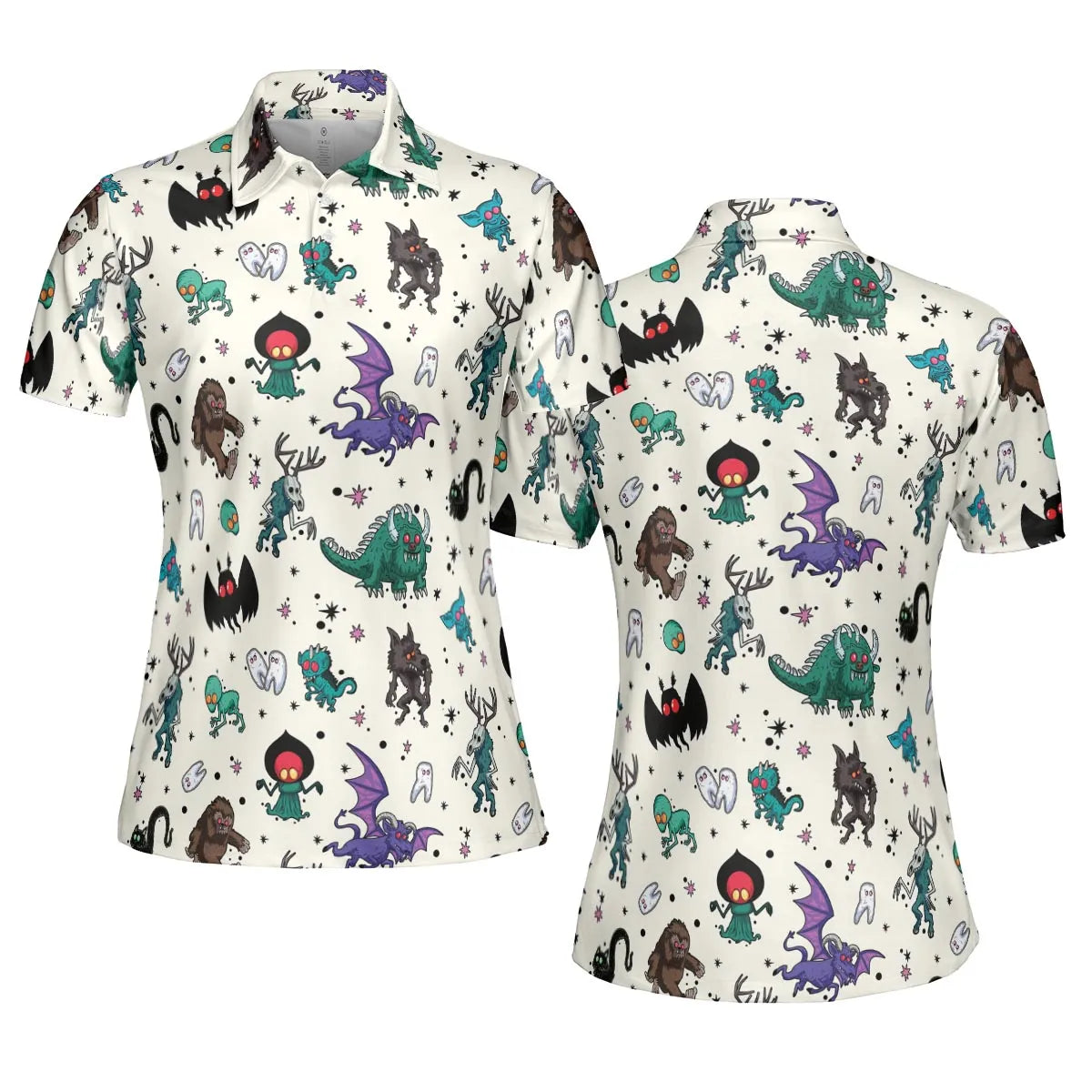 Cryptids of the Americas Cryptozoology Cryptids Monster AOP Men/Women Polo Shirt