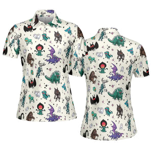 Cryptids of the Americas Cryptozoology Cryptids Monster AOP Men/Women Polo Shirt