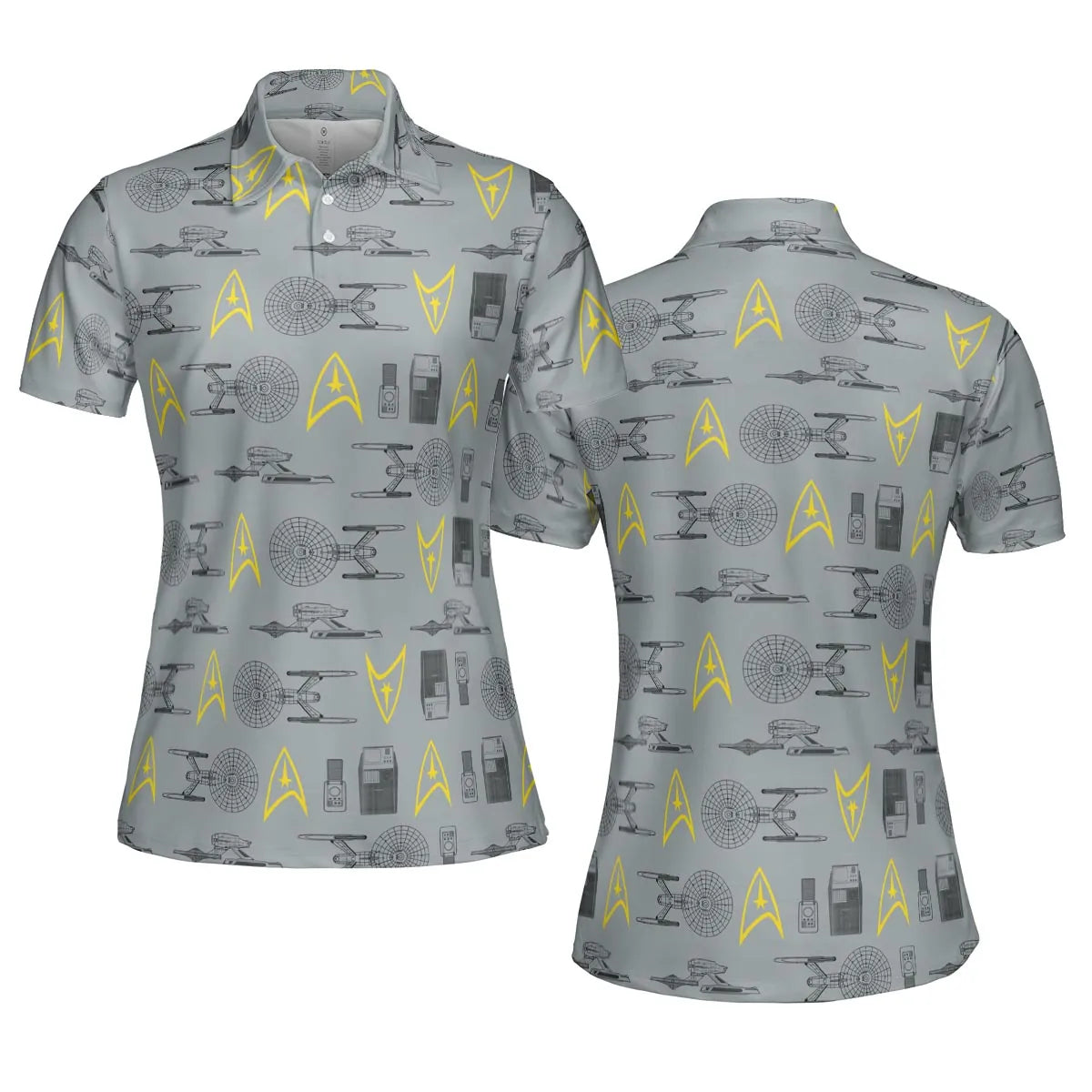 S.T Shipyard Star Trek AOP Men/Women Polo Shirt