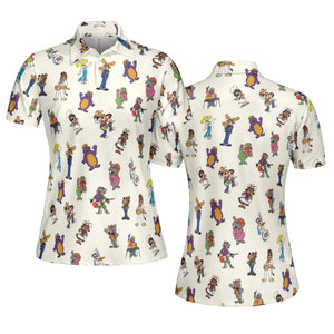 80s Pizza Time Theater Chuck E Cheese AOP Men/Women Polo Shirt