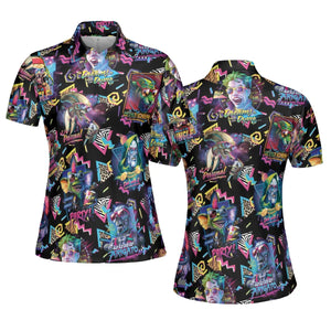 Retro Horror Characters Halloween AOP Men/Women Polo Shirt