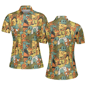 Power Starter Colors Pokemon AOP Men/Women Polo Shirt