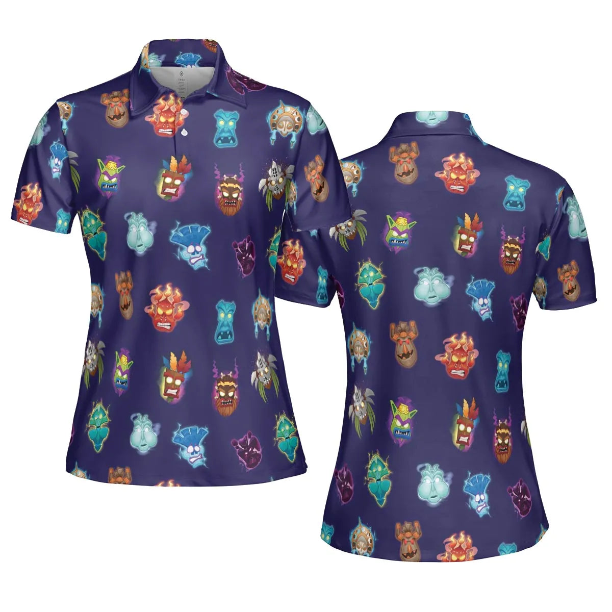 Crash Style Crash Bandicoot AOP Men/Women Polo Shirt
