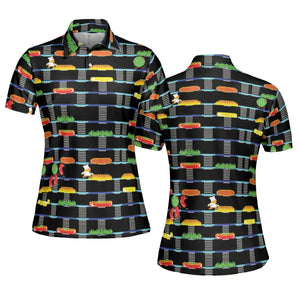 BurgerTime Arcade Game AOP Men/Women Polo Shirt