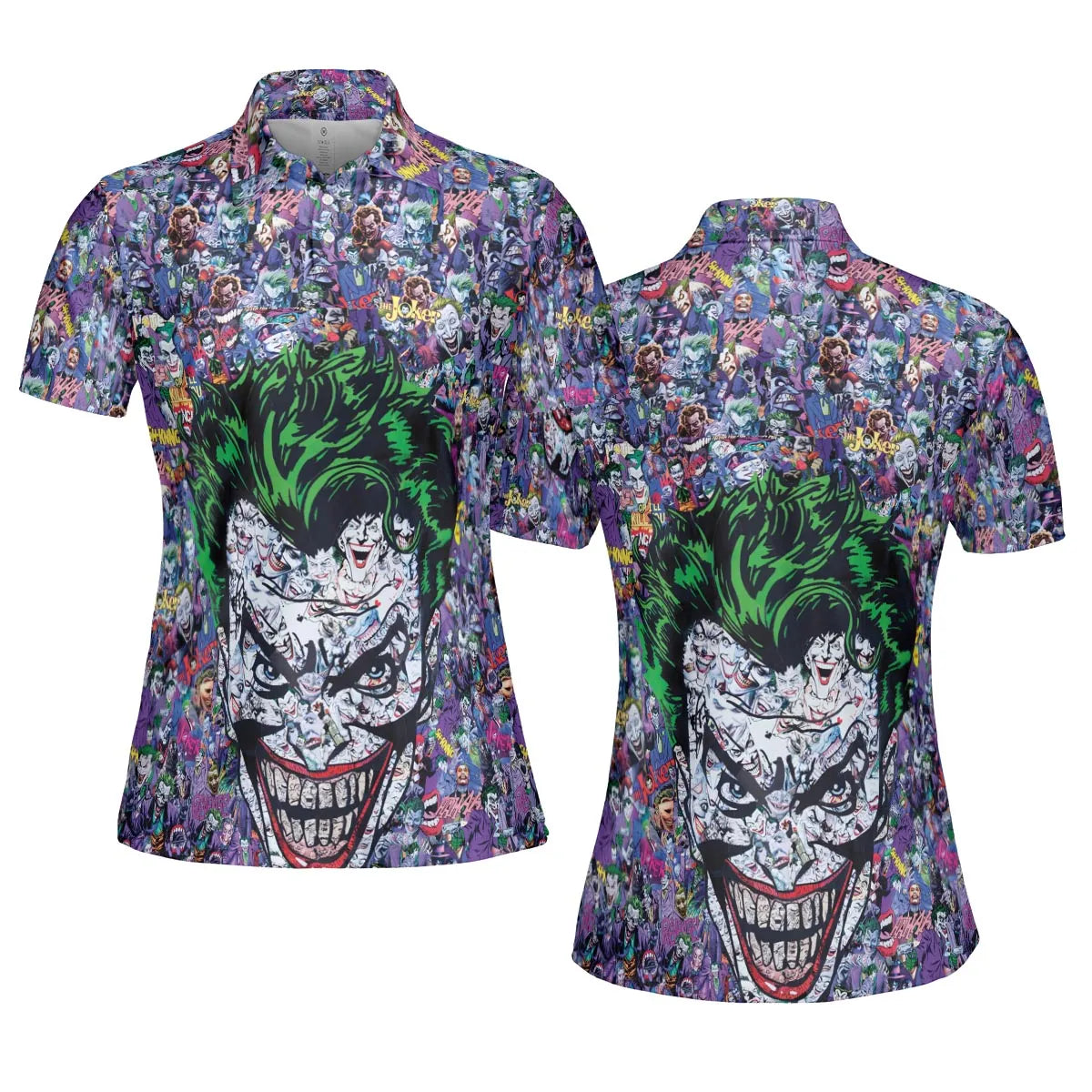 Joker The Most Favourite Characters Pattern AOP Men/Women Polo Shirt